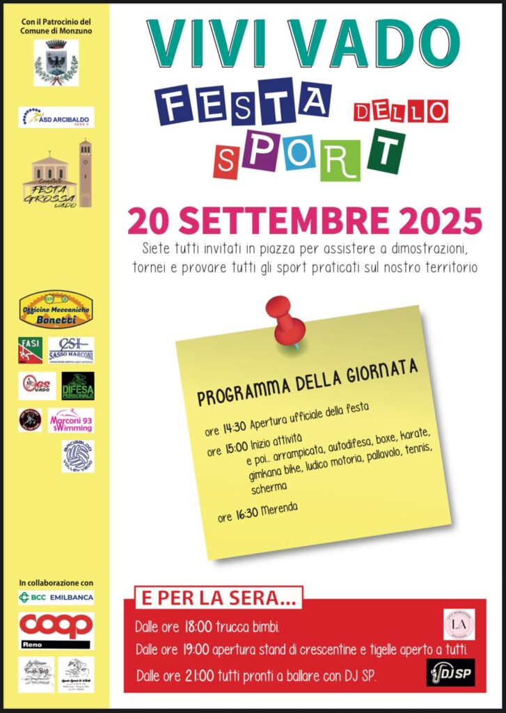 Festa dello Sport – 20 settembre